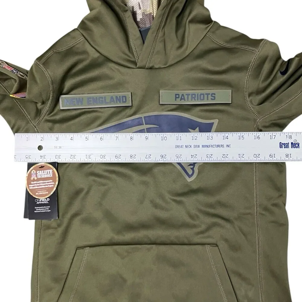 Nike New England Patriots‎ Salute to Service Green USA Football Hoodie